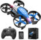 Holy Stone HS210F Mini Drohne für Kinder, 2 in 1 RC Quadrocopter mit Landmodus and Flugmodus, One Key Start Höhenhaltung, 3D Flips, Headless Modus Spielzeug Geschenke für Jungen,C0 (Blau)
