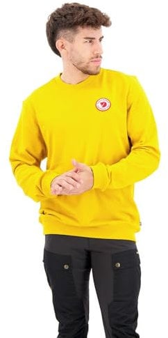 Fjällräven Herren 1960 Logo Badge Sweater, Mustard Yellow, S