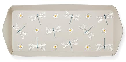 Cooksmart British Designed Large Serving Tray | Dinner Tray For Multiple Uses Around The Home (English Meadow - S)