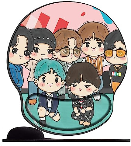 Gel Mauspad ergonomische Handgelenkauflage Boy BTS Sty19 Office Komfort Mousepad Handgelenkpolster Handauflage Gelkissen Gelpolster für Computer Laptop Notebook