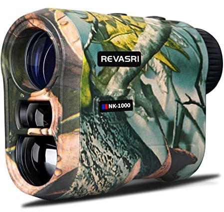 REVASRI Jagd Golf telemetro 1000 Y/M con angolo e distanza orizzontale impermeabile, con tecnologia di rilevamento del bersaglio, telemetro chiaro e preciso per cacciatore e golf