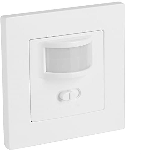 Motion Sensor Switch,10V‑240V Occupancy Motion Sensor Light Switch, PIR Infrared Motion Activated Wall Switch, No Neutral Wire, Single Pole for Incandescent Bulb, Wall Plate