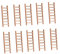 IMIKEYA 15st Mini-leitern Holzleiter Terrarienschmuck Heimlandschaftstreppe DIY Ornamente Treppe Figuren Dekoleiter Mini-sukkulenten-Ornament Leiter Treppen Handlauf Aus Holz Bambus Fee