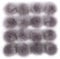 12 Stück 8-9cm Kunstfell Pompons, Kunstfell Bommeln zum Basteln, Künstliche Fellbommel Flauschige Bommel Pom Pom zum Basteln DIY Kreative Handwerk Mützen Handschuhe Tasche Anhängern Dekor,Grau