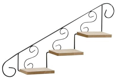 MagiDeal Soporte para Plantas, Escalera, Estante Decorativo, Soporte para Maceta multifunción, Estante Colgante de Pared, Estante Flotante para balcón, hacia Arriba