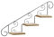 MagiDeal Soporte para Plantas, Escalera, Estante Decorativo, Soporte para Maceta multifunción, Estante Colgante de Pared, Estante Flotante para balcón, hacia Arriba