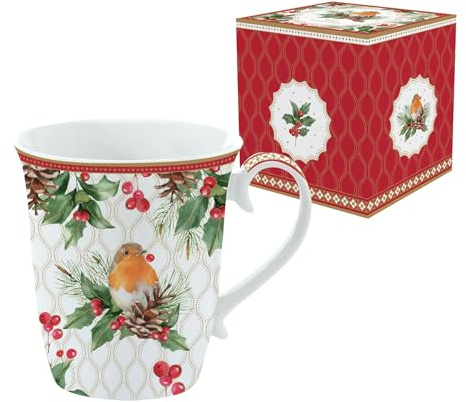 Easy Life COFFRET 1 MUG 27,5CL EN PORCELAINE CHRISTMAS BERRIES
