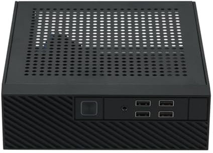 Kliplinc Boîtier d'ordinateur Mini ITX M10, utilisation hôte HTPC, boîtier ITX USB 2.0, boîtier de contrôle industriel, utilisation pour les entreprises, installation facile, utilisation facile