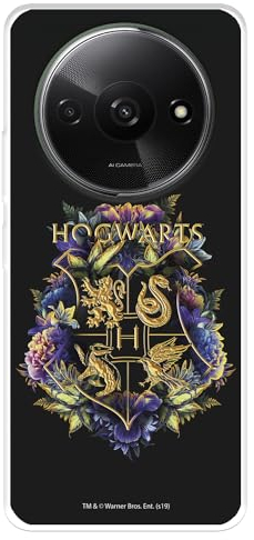 Schutzhülle kompatibel mit Xiaomi Redmi A3, offizielles Harry Potter Hogwarts Floral zum Schutz Ihres Handys. Flexible transparente Silikonhülle mit offizieller Harry Potter-Lizenz