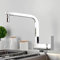 XJTNLB Vorfenster Küchenarmatur Klappbar Chrom mit 2 Strahlarten Versenkbare Armaturen Spülbecken 360° Drehbar Wasserhahn Küche Kippbar