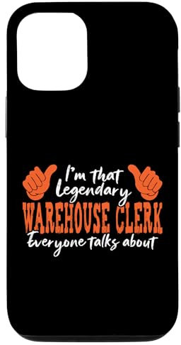 Hülle für iPhone 14 Pro Lustiger Spruch Legendary Warehouse Clerk