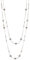 FULU AUTUMN Lange Perlenkette Damen Silber Schwarz Statement Kette Modeschmuck Kett Lang Vintage Schmuck Geburtstag Geschenke für Frauen(White)
