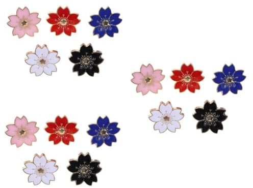 TENDYCOCO 15 Pièces broche femme bijoux pour femmes boucles d'oreilles turquoise blanche for women broche fleur goupille broche en créatif épingle à élégante femme