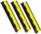 Ansobea Lot de 3 passages de câbles à 2 canaux - 101 x 25 x 5 cm - Pont de câble en caoutchouc - Design modulaire - Pont de câbles - Protection contre les dépassements pour les câbles - Tapis de