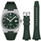 REBANDACE Armband für Tissot PRX Uhren-Serie, weiches Fluorkautschuk-Armband für Tissot PRX Powermatic 80,12 mm, für Herren und Damen, Ersatzarmband für Tissot PRX Serie, 40 mm (Army Green)