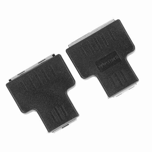 Semme Cavo Adattatore Ethernet a Doppia Uscita da 2 Pezzi, Trasmissione Dati Continua con Interfaccia RJ45 1 in 2 Uscite, per Computer Cablati Internet Router Televisori (BLACK)