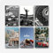 LONGRUi - 6er Set Schwarz-Weiß-Retro-F1-Renn-Poster, Wandbild, Poster für Wohnzimmer, Schlafzimmer, Küche, Büro, Hotel, Restaurant, Bar