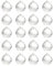 20 Piezas 20mm Bola de Cristal Transparentes Colgante Bola de Cristal Cristales Prisma para Decoración para decoración en hogar Bodas y Fiestas Decoración de Lámpara de Casa,Boda,Navid
