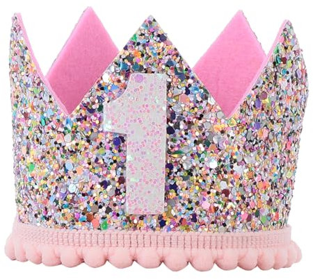 Parliky Bunte Krone Geburtstagshut Für Babys üßes Haaraccessoire Für Die 1 Geburtstagsfeier Ideal Für ädchen Und Jungen Traumhafte Partydekoration Für Den Besonderen Tag