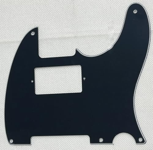 Für Fender Esquire Telecaster 5-Loch-PF-Stil Gitarren-Pickguard (3-lagig, schwarz)