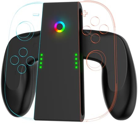 Shiptree Support de Recharge pour Manette Switch 2, Joy C 2 Poignée Confortable, Accessoire pour Nintendo Switch 2 Grip