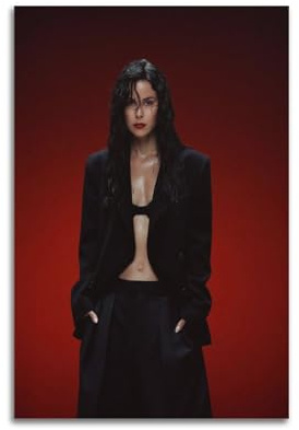 SCHUWEFA Poster der Sängerin Lena Mayer-Landrut, dekoratives Gemälde, Leinwand, Wandposter und Kunstdruck, modernes Familienschlafzimmer, Dekorposter, 30 x 45 cm