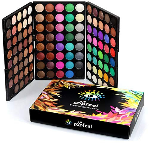 Pure Vie 120 Colori Palette di Ombretti, Alta Pigmentazione, Tocco Morbido, Trucco Impeccabile a Lunga Durata, Lucido, Opache, Nude e Smokey Eyes per Trucco Quotidiano, Spettacoli, Palco e Foto