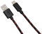 snakebyte Switch USB CHARGE:CABLE - rot/schwarz - 3m Kabellänge, USB Type-C Ladekabel für Nintendo Switch, Smartphones, Controller und Gamepads, robustes Mesh-Kabel