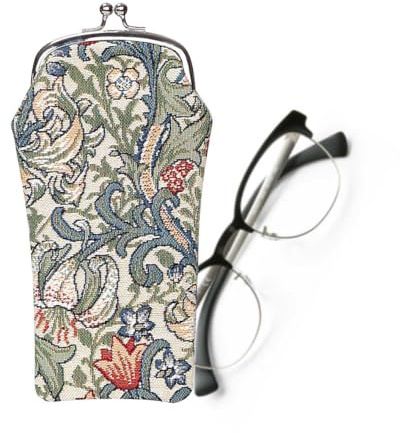 Signare Tapestry Glasses Case for Women Eyeglass Case with Garden Flower and Creatures