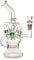Acrylic bong glass bong pipe bongs for smoking bong bowl14.4mm Green bubbler bong downpipe Straight Pipes percolator oil rigs cheap glass watrer pipe hookah tall 24cm