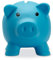 Sparschwein Sparbüchse Geld sparen Dekoration Schwein Schweinchen Piggy Miss verch. Farben von notrash2003 (Hellblau)