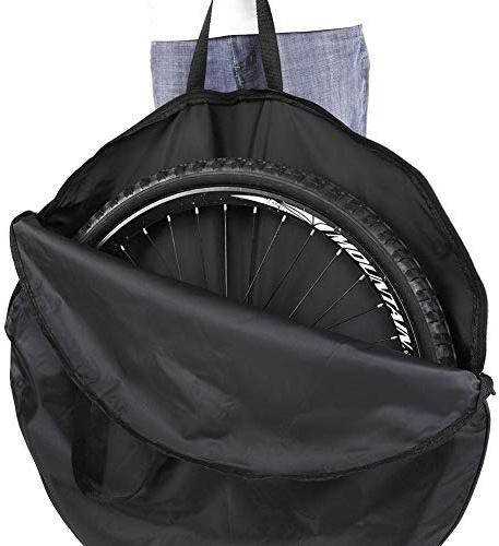 Alomejor Fahrrad Radtasche Weiche Nylon Rad Tragetasche Fahrradträger Radtasche Schwarz für Mountainbike Rennrad(für 27.5 Zoll)