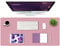 K KNODEL Tischunterlage, Schreibtischunterlage, 90 x 43cm PVC Tischunterlage, Laptop Tischunterlage, wasserdichte Schreibunterlage für Büro- oder Heimbereich, doppelseitig (Purpur/Rosa)