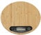Hakeeta Balance de Cuisine Électronique - Balance Numérique en Bambou Ronde avec Écran LED - Balance de Precision 5kg/1g - Balance Numérique de Haute Précision - G/LB OZ/ML/FL.OZ