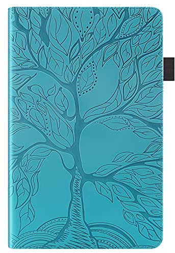 ONETHEFUL Flip Book Cover for Samsung Galaxy Tab A7 Lite 8.7 2021 T220 T225 Case PU Leather Stand Protective Tablet Covers - Blue