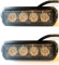 MelTruck® 2x LED Frontblitzer Heckblitzer Universal Straßenräumer für Traktoren Schlepper 12V 24V (Breite: 96 mm)