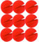 10pcs Rote Schaum Nasen - Clown Rote Nase Verkleidung Neuheit Zirkus Zubehör Halloween Comic Magische Requisiten Party Dekoration für Kinder Erwachsene Karneval Verkleiden