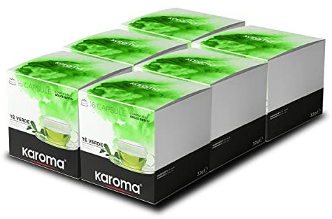 Karoma® capsule compatibili con Nescafè Dolce Gusto (96, Tè Verde)
