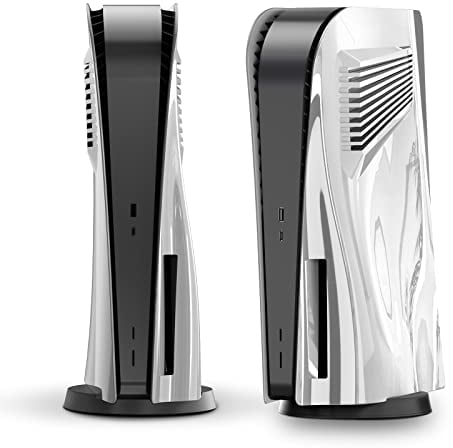 innoAura Piastre per Disc Edition, Piastre Frontali con Prese d'Aria di Raffreddamento, Cover Protettiva AntiGraffio Antipolvere, Custodie di Ricambio in ABS Premium(Argento)