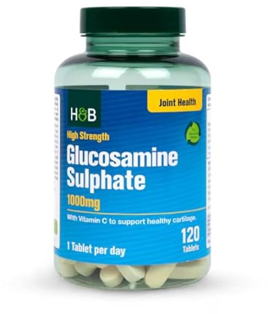 Holland & Barrett Glucosamine Sulphate 1000mg - with Vitamin C - 120 Tablets