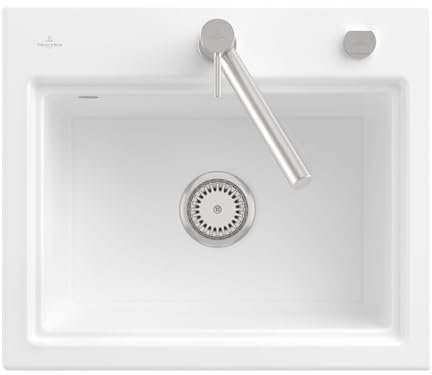 Villeroy & Boch Subway Style 60 S Snow White - 336A 02 KG Keramikspüle Excenterbetätigung