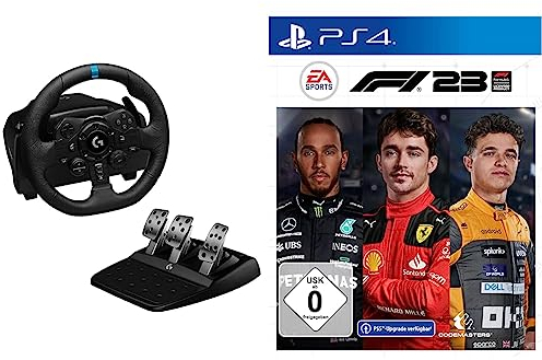 Electronic Arts Logitech G923 TRUEFORCE Gaming Rennlenkrad mit Pedalen, Kraftrückkopplung bis 1000 Hz, reaktionsschnelles Fahren F1 23 PS4 | Deutsch