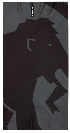 Mammut Halswärmer mit Logo, stahlschwarz, Einheitsgröße