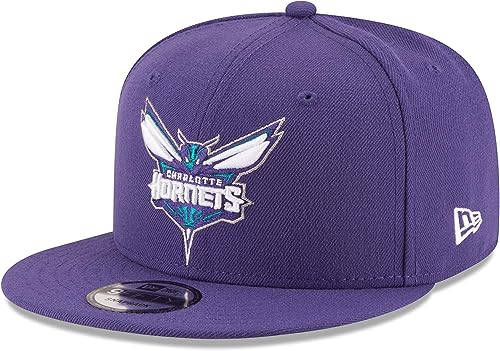 New Era NBA Black 9FIFTY Adjustable Snapback Hat Cap One Size Fits All, Charlotte Hornets, Einheitsgr��e