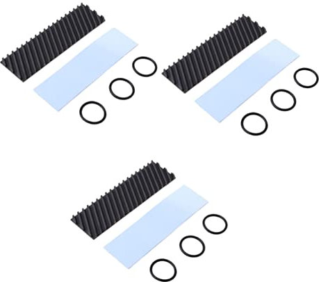 OSALADI 3pcs Diagonal Copper Heat Sink Ssd Cooler Fin for Enhanced Heat Dissipation and Efficient Cooling for Desktop and Laptop Performance