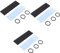 OSALADI 3pcs Heat Sink Rubber Bands Ssd Cooling Block Cooler Fin Liquid Water Cooler Computer Accessory Gpu Cooler Cpu Graphics Radiator Ssd for Laptop Heating Thermal Pad Graphene Coating