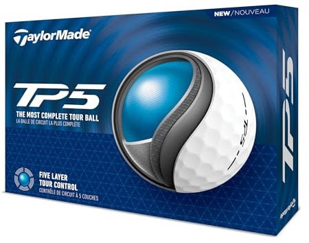 TaylorMade TM24 TP5 Golf Balls 12 Ball Pack White