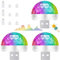 USB Mini Disco Ball Licht, 3 Stück DJ Ball Party Blitzlicht, Sound Aktivierte Discokugel, RGB Mini Discolicht, Musikgesteuert Partylicht, Bühnenlicht mit 3 Adapter