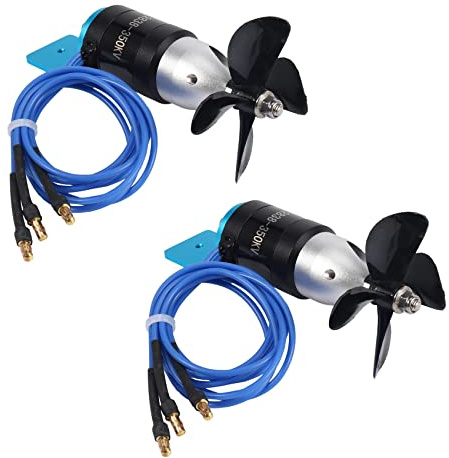 Bdfhjln 2X IPX8 Wasserdichtes Unterwasser Strahl Ruder 2838 350KV 2,4KG Schub Bürstenloser Motor mit 55mm 60mm Propeller