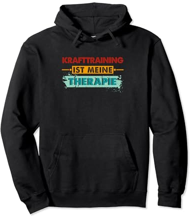 Lustiges Retro Therapie Krafttraining Pullover Hoodie